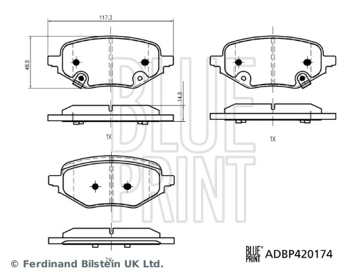 Brake Pad Set, disc brake